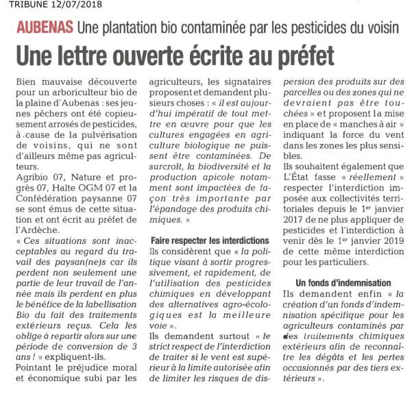 Article lettre contam Bio - Tribune du 12 07 18-1.jpg