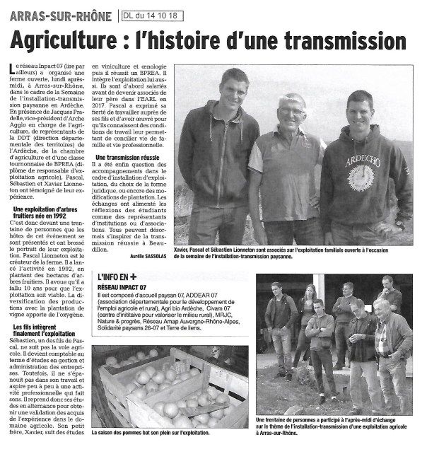 Article DL Ferme ouverte 8oct-SITP 2018.jpg