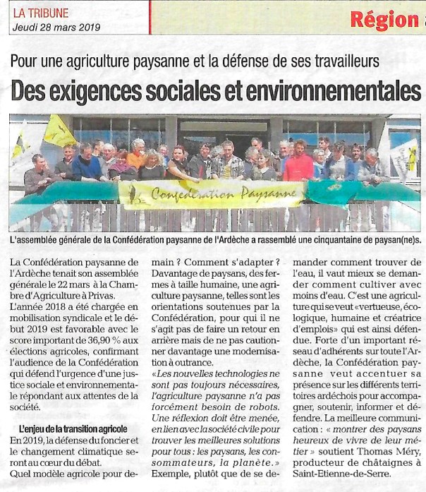 Article AG 2019 - La Tribune - 28032019.jpg