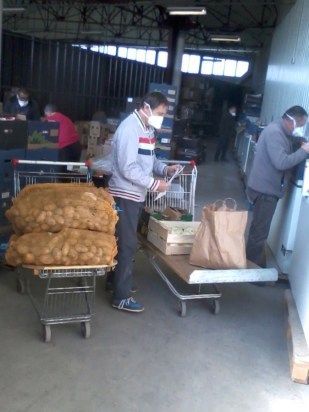 Livraison Restos du Coeur - Action solidarité - 3 Avril