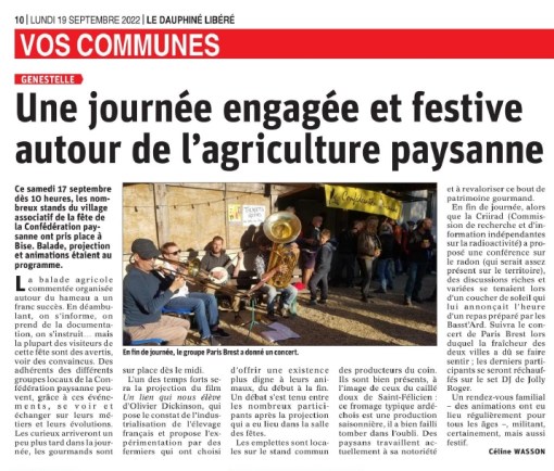 article DL 190922 fete Conf'2022