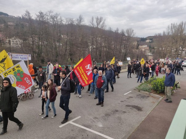 Mob retraites Lamastre 23 mars