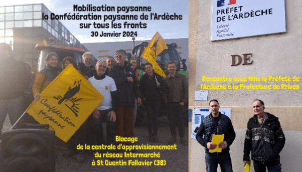 Mob paysanne 30 janvier 2024