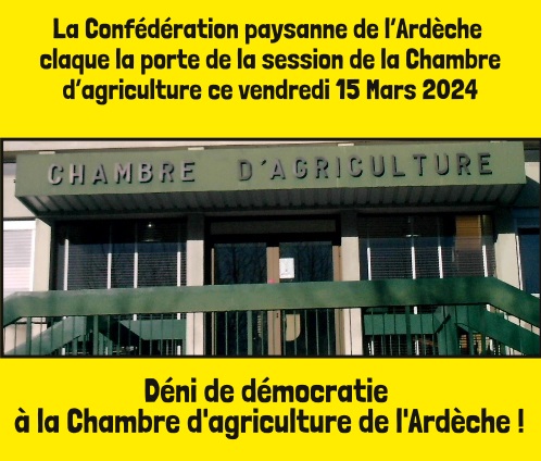 la Conf claque la porte de la session chambre 15 mars 2024