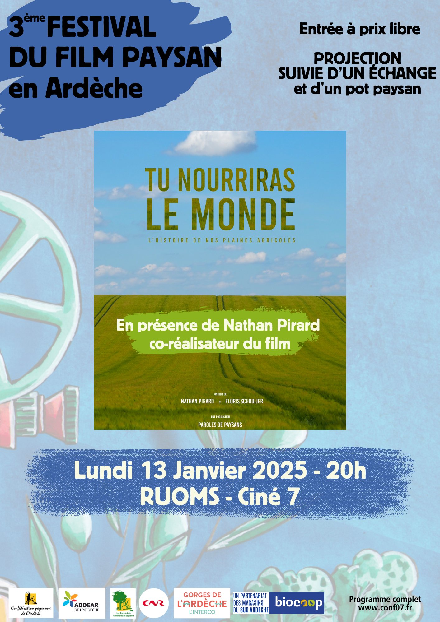 RUOMS LUNDI 13 JANVIER 20H